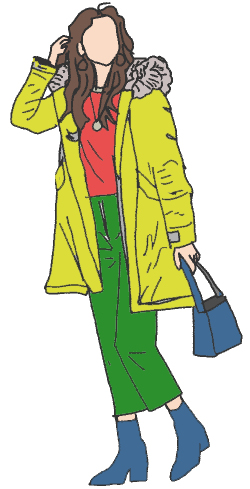 カジュアルな冬の服装コーデ