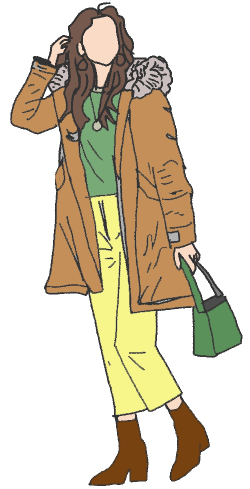 ナチュラルな冬の服装コーデ