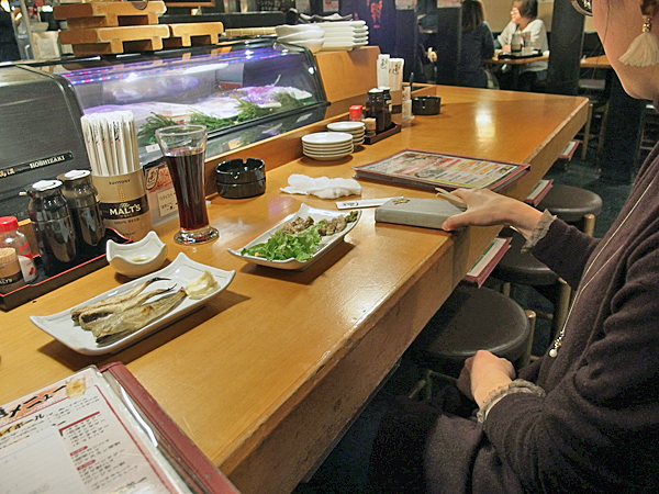 美人女性と、ちょい飲み会